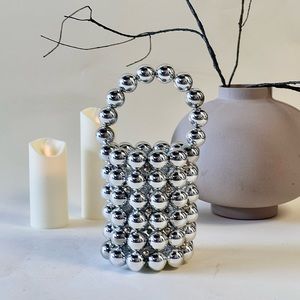 Real Metal Beads Evening Clutch